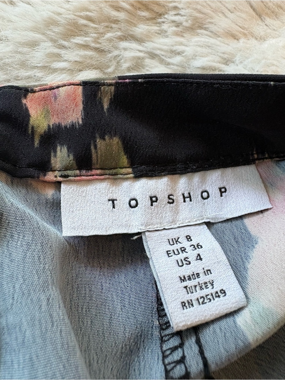 Topshop Floral Sateen Double-Slit Maxi Skirt - Size 4 - Picture 8 of 10